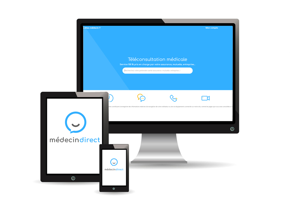 MédecinDirect, accessible sur ordinateur, mobile et tablette